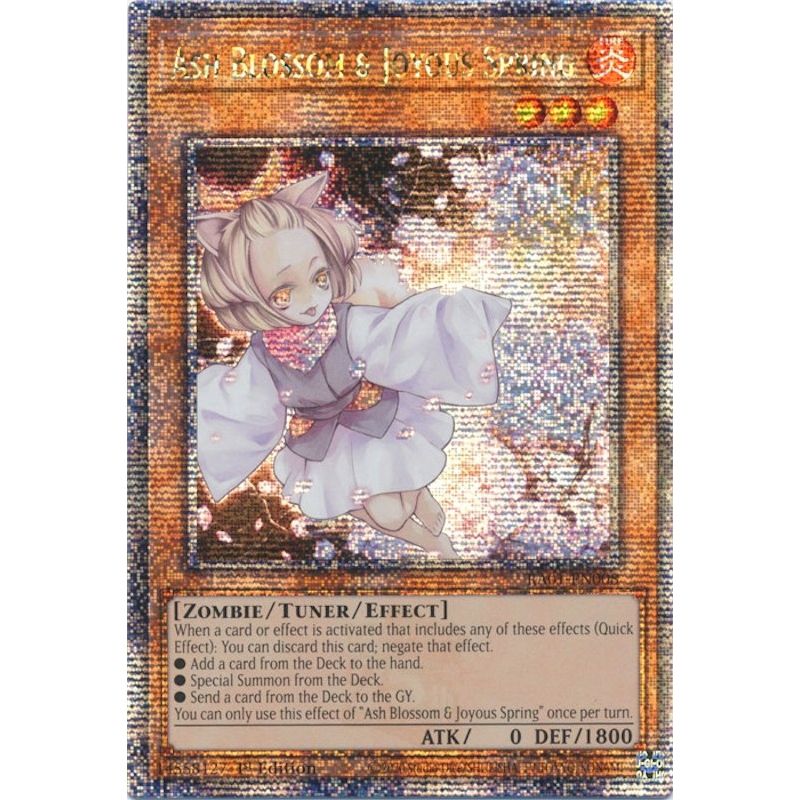 Image for Ash Blossom & Joyous Spring (Quarter Century Secret Rare) (RA01-EN008) (RA01) - YuGiOh