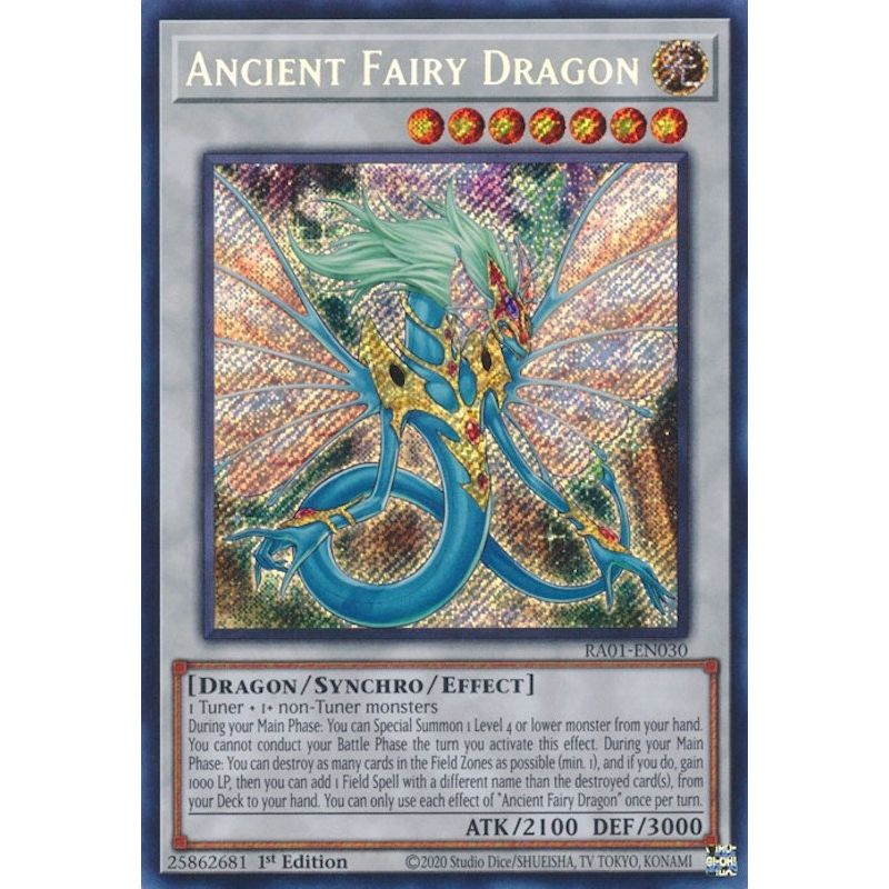 Image for Ancient Fairy Dragon (Secret Rare) (RA01-EN030) (RA01) - YuGiOh