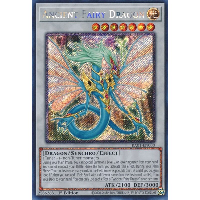 Image for Ancient Fairy Dragon (Platinum Secret Rare) (RA01-EN030) (RA01) - YuGiOh