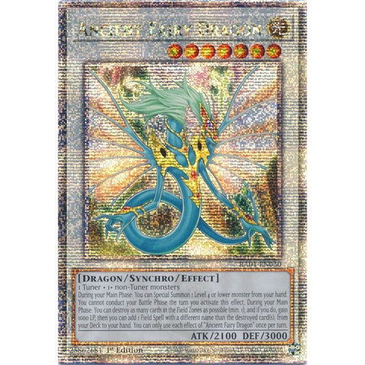Image for Ancient Fairy Dragon (Quarter Century Secret Rare) (RA01-EN030) (RA01) - YuGiOh