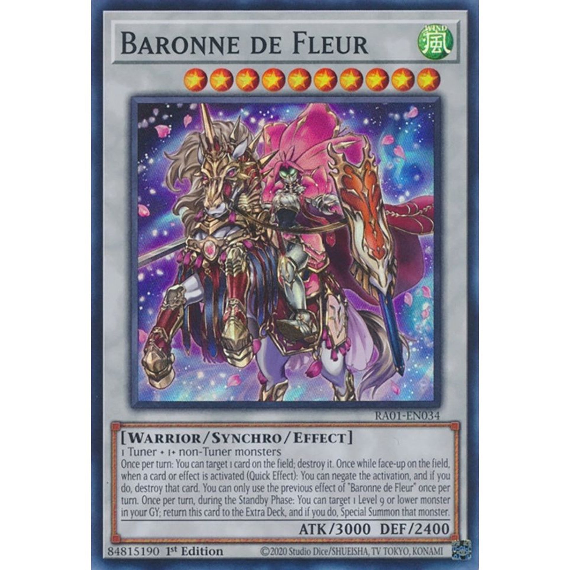 Image for Baronne de Fleur (RA01-EN034) (RA01) - YuGiOh