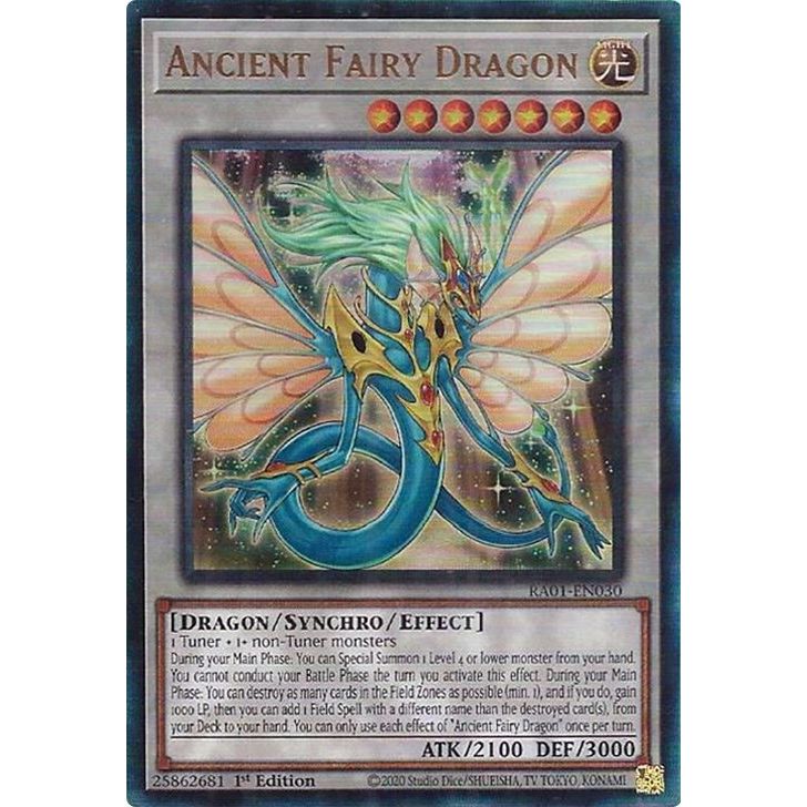 Image for Ancient Fairy Dragon (PUR) (RA01-EN030) (RA01) - YuGiOh