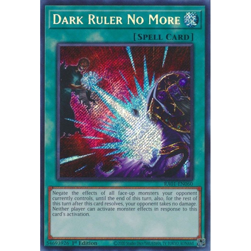 Image for Dark Ruler No More (Secret Rare) (RA01-EN060) (RA01) - YuGiOh