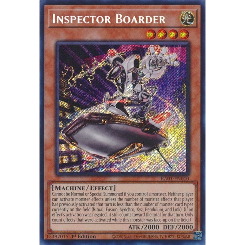 Image for Inspector Boarder (Secret Rare) (RA01-EN010) (RA01) - YuGiOh