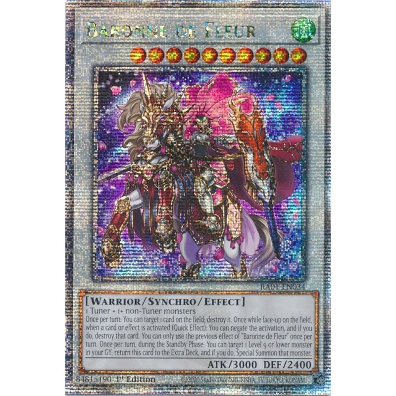 Image for Baronne de Fleur (Quarter Century Secret Rare) (RA01-EN034) (RA01) - YuGiOh