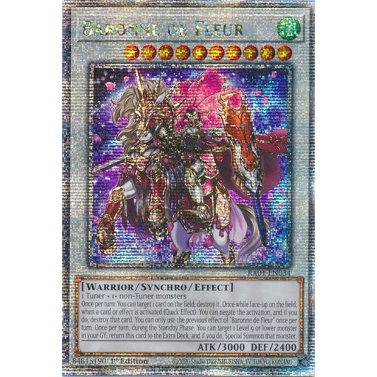 Image for Baronne de Fleur (Quarter Century Secret Rare) (RA01-EN034) (RA01) - YuGiOh