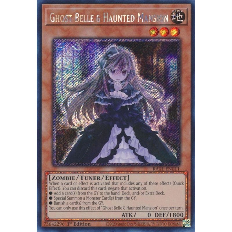 Image for Ghost Belle & Haunted Mansion (Platinum Secret Rare) (RA01-EN011) (RA01) - YuGiOh
