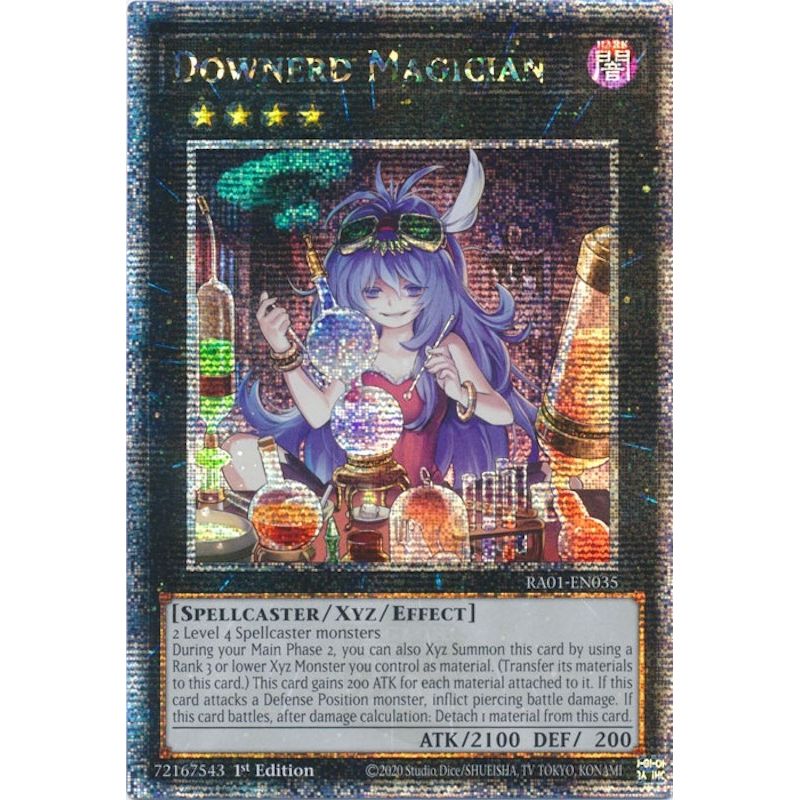 Image for Downerd Magician (Quarter Century Secret Rare) (RA01-EN035) (RA01) - YuGiOh