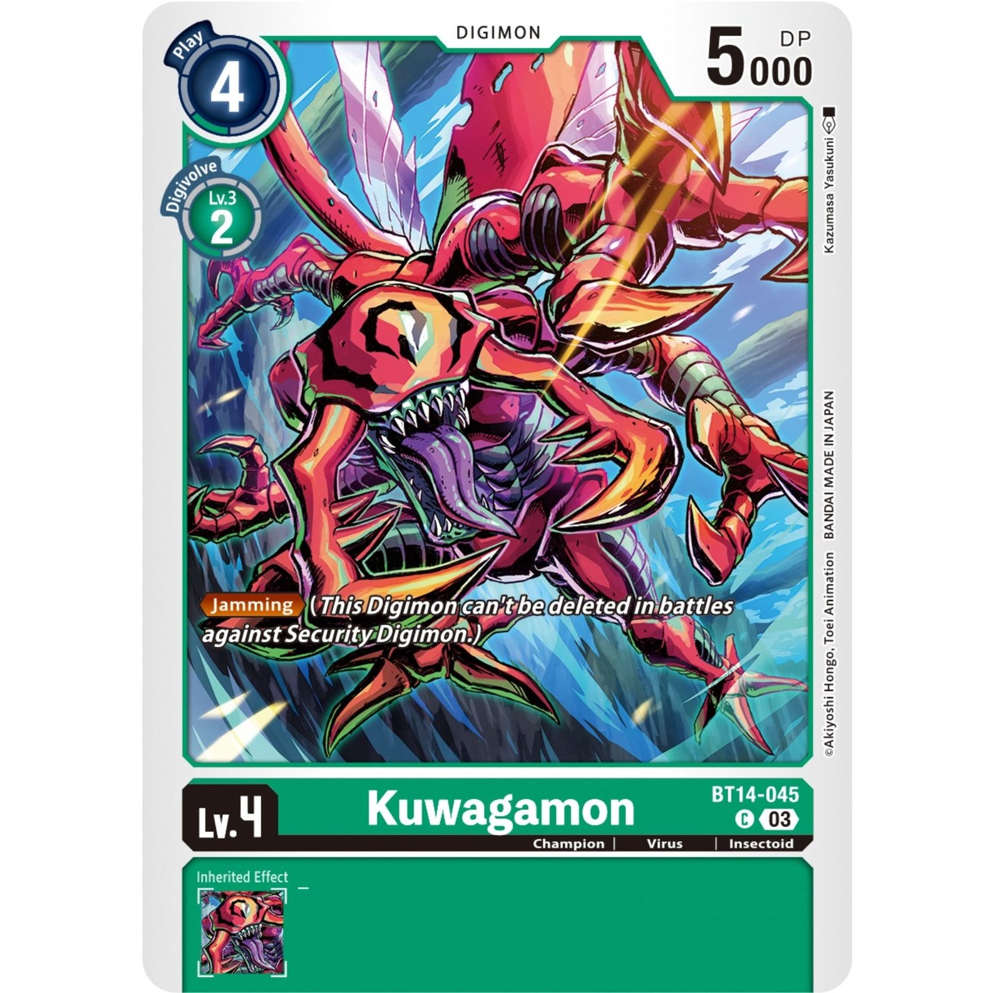 Image for Kuwagamon (BT14-045 C) (BT14) - Digimon Card Game
