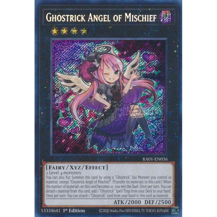 Image for Ghostrick Angel of Mischief (Secret Rare) (RA01-EN036) (RA01) - YuGiOh