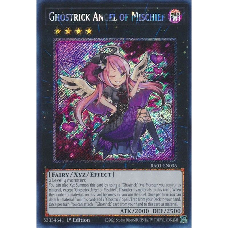 Image for Ghostrick Angel of Mischief (Platinum Secret Rare) (RA01-EN036) (RA01) - YuGiOh
