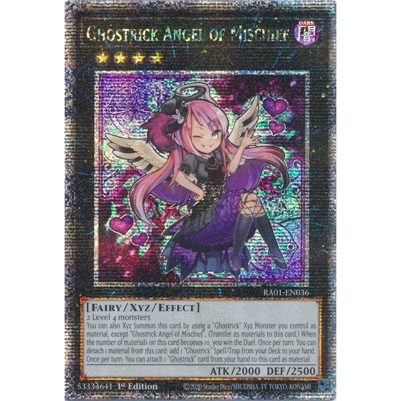Image for Ghostrick Angel of Mischief (Quarter Century Secret Rare) (RA01-EN036) (RA01) - YuGiOh