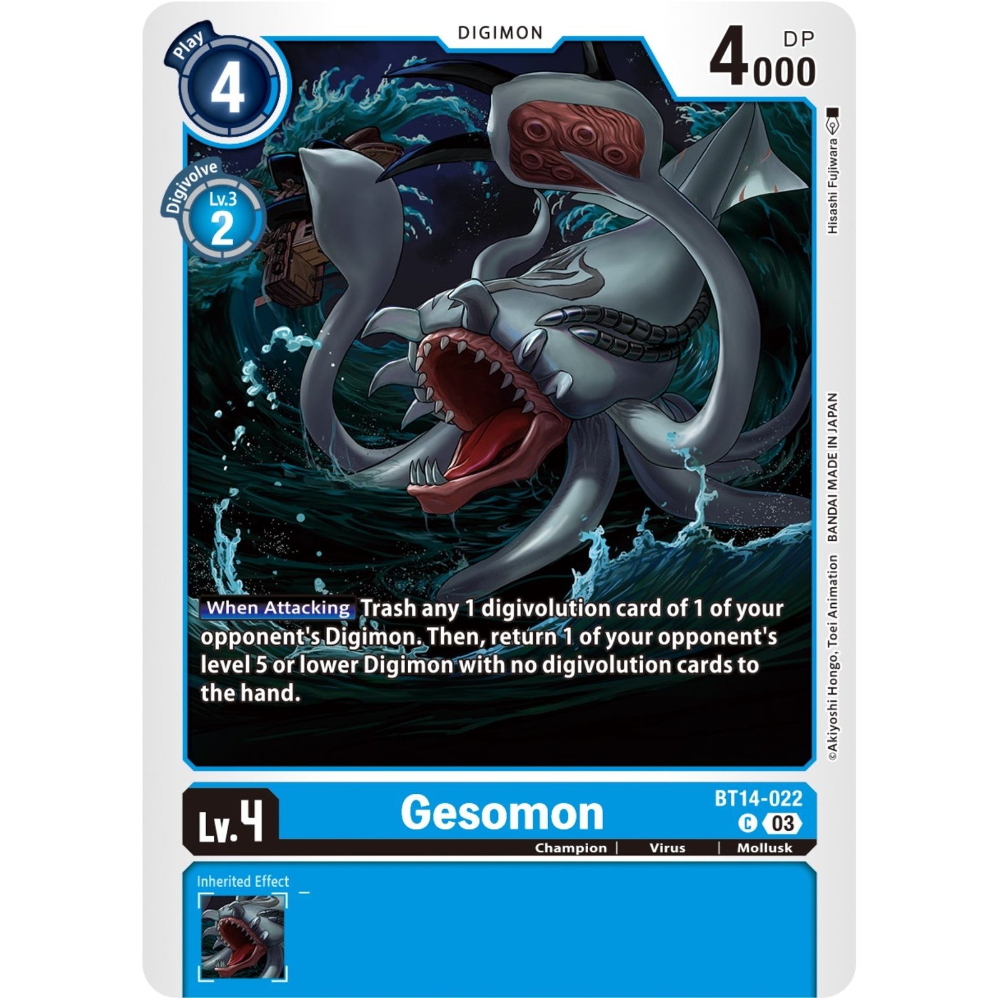 Image for Gesomon (BT14-022 C) (BT14) - Digimon Card Game