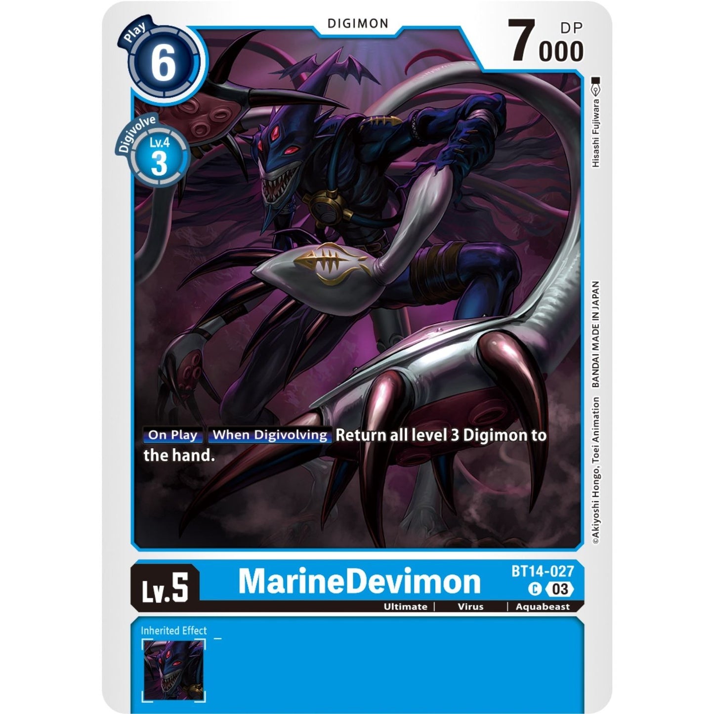 Image for MarineDevimon (BT14-027 C) (BT14) - Digimon Card Game