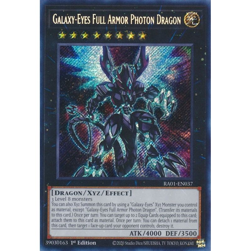Image for Galaxy-Eyes Full Armor Photon Dragon (Secret Rare) (RA01-EN037) (RA01) - YuGiOh