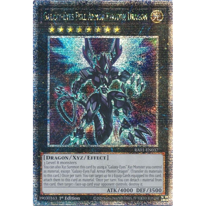 Image for Galaxy-Eyes Full Armor Photon Dragon (Quarter Century Secret Rare) (RA01-EN037) (RA01) - YuGiOh