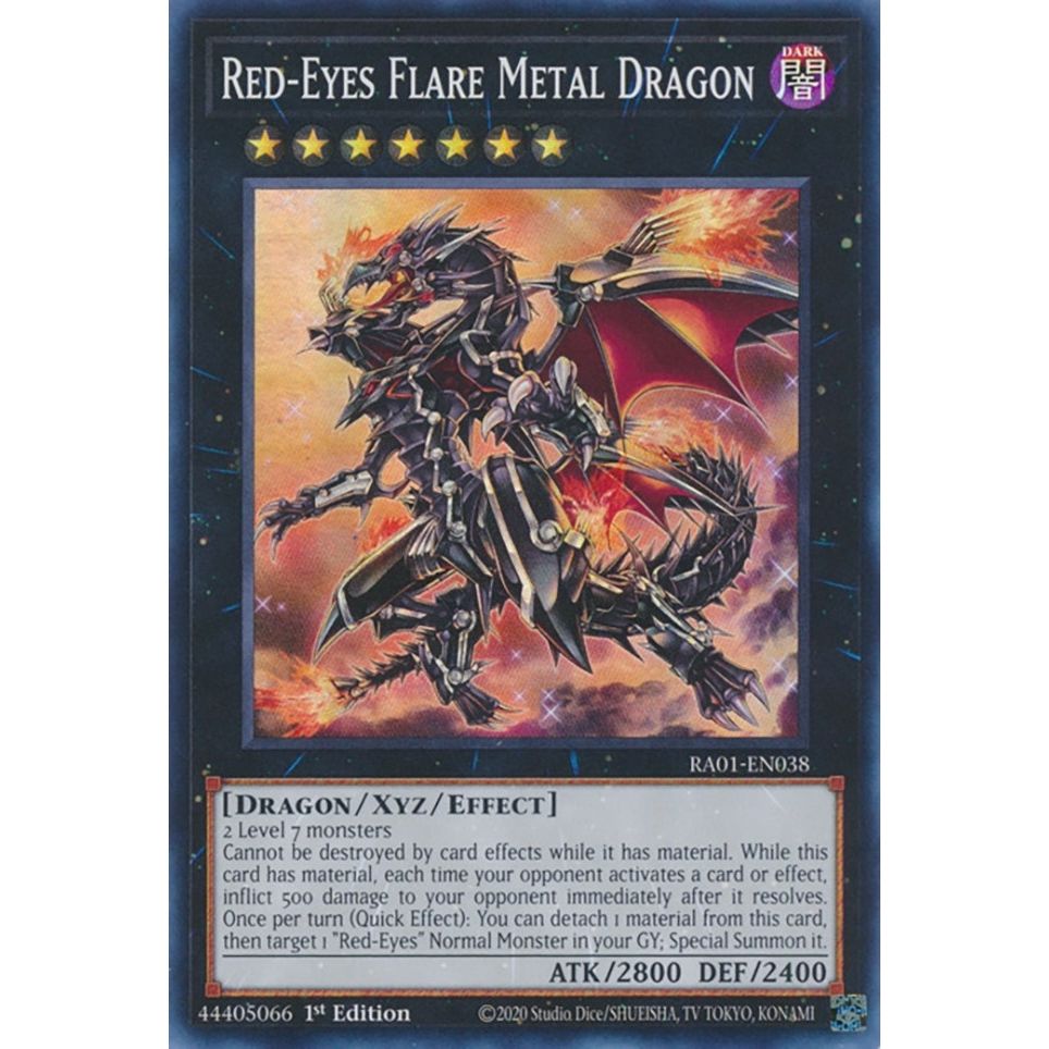 Image for Red-Eyes Flare Metal Dragon (RA01-EN038) (RA01) - YuGiOh