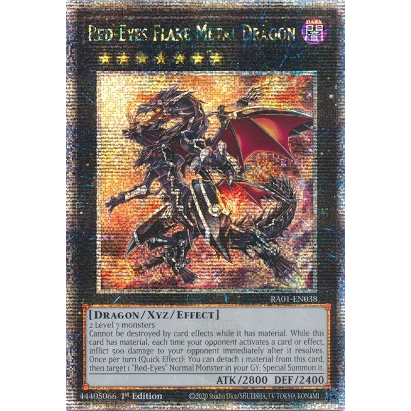 Image for Red-Eyes Flare Metal Dragon (Quarter Century Secret Rare) (RA01-EN038) (RA01) - YuGiOh