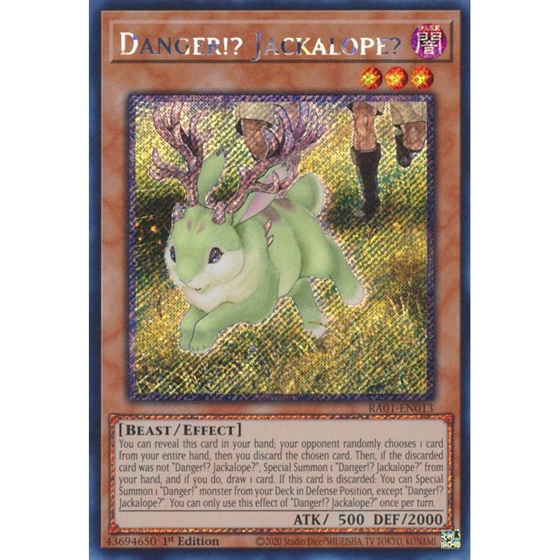 Image for Danger!? Jackalope? (Platinum Secret Rare) (RA01-EN013) (RA01) - YuGiOh
