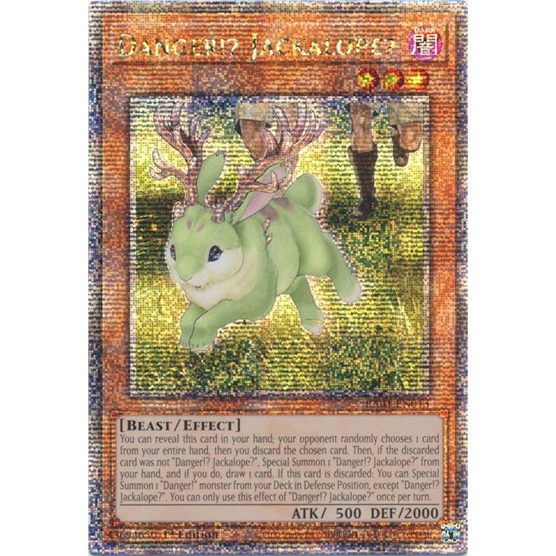 Image for Danger!? Jackalope? (Quarter Century Secret Rare) (RA01-EN013) (RA01) - YuGiOh