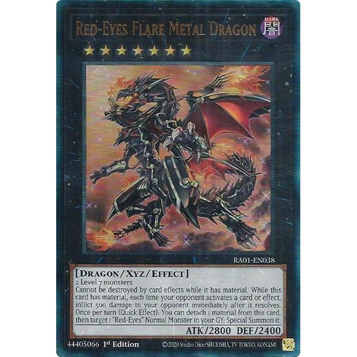 Image for Red-Eyes Flare Metal Dragon (PUR) (RA01-EN038) (RA01) - YuGiOh
