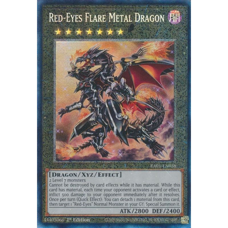 Image for Red-Eyes Flare Metal Dragon (PCR) (RA01-EN038) (RA01) - YuGiOh