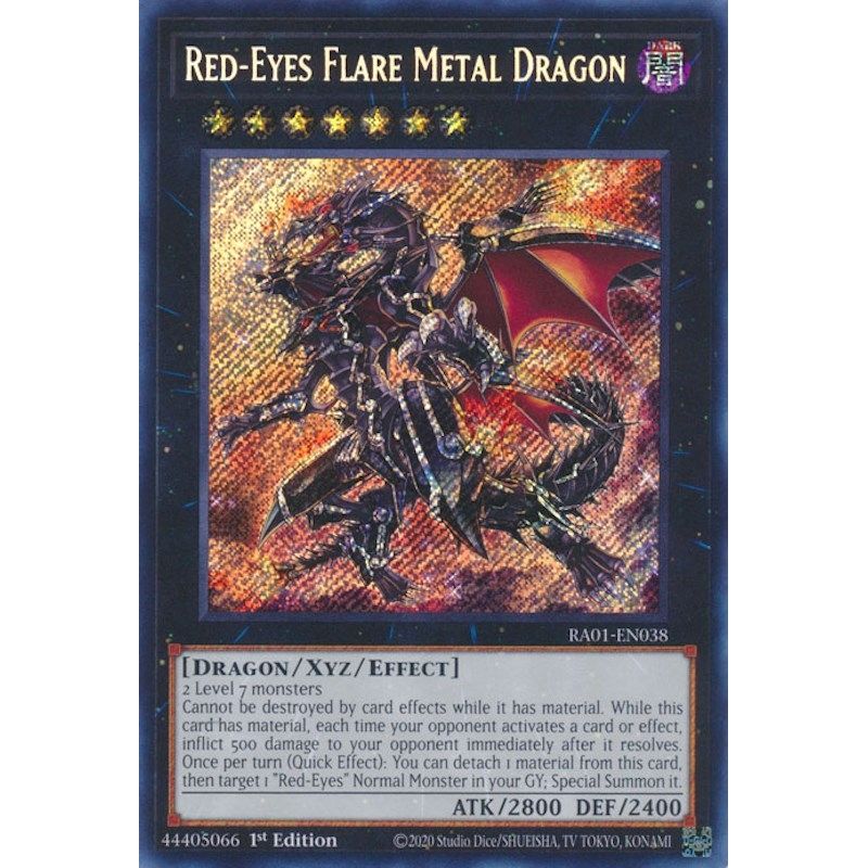 Image for Red-Eyes Flare Metal Dragon (Secret Rare) (RA01-EN038) (RA01) - YuGiOh