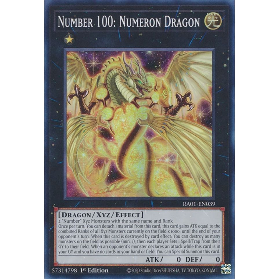 Image for Number 100: Numeron Dragon (RA01-EN039) (RA01) - YuGiOh
