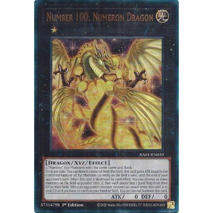 Image for Number 100: Numeron Dragon (PUR) (RA01-EN039) (RA01) - YuGiOh