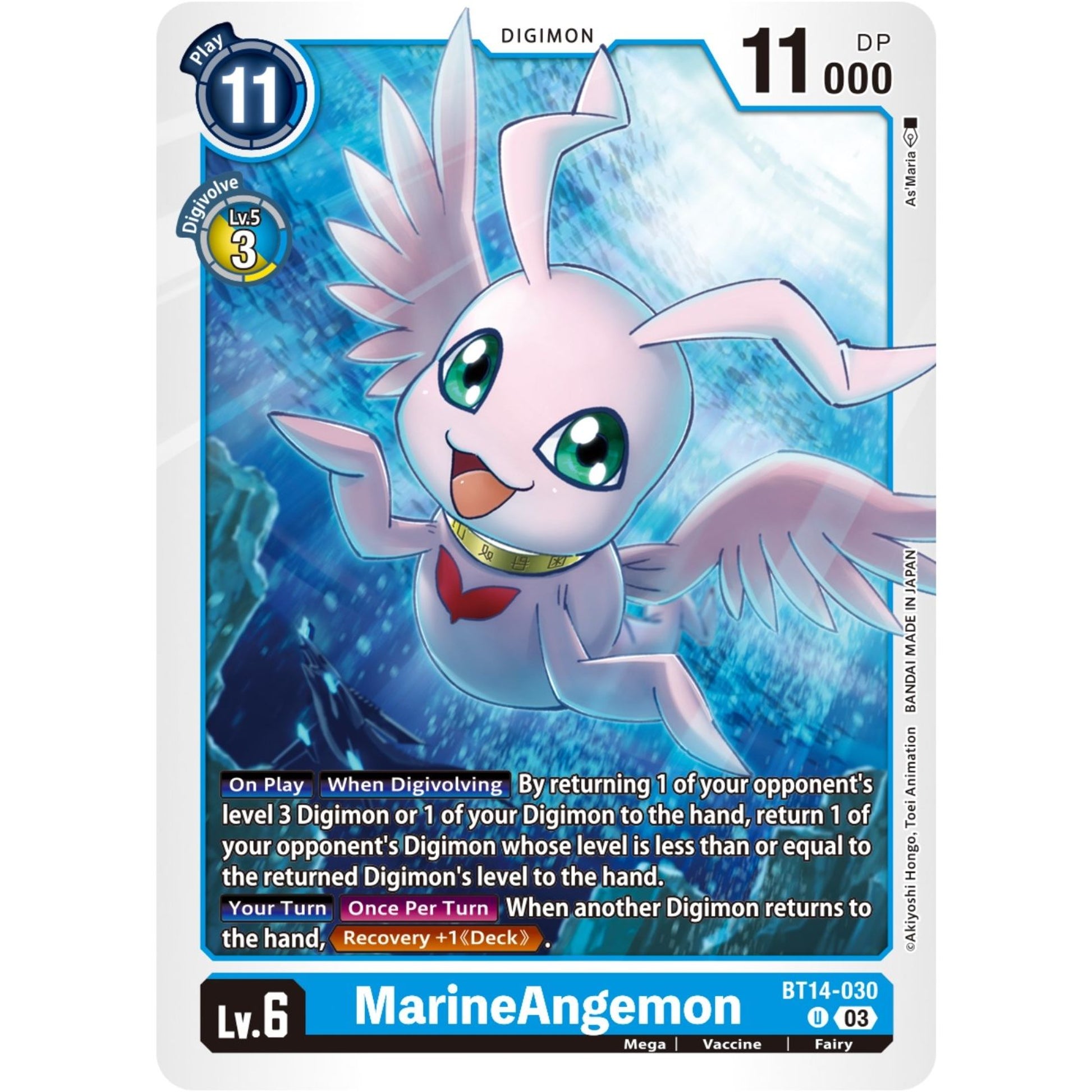 Image for MarineAngemon (BT14-030 U) (BT14) - Digimon Card Game