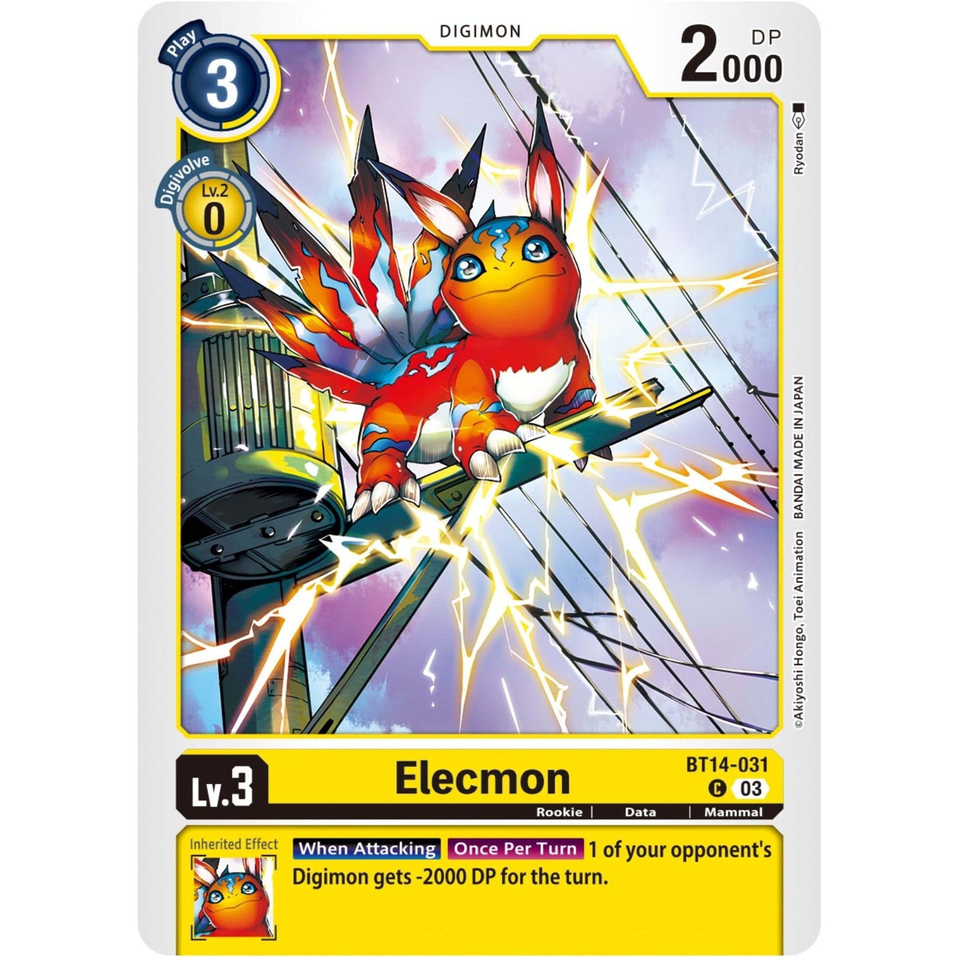 Image for Elecmon (BT14-031 C) (BT14) - Digimon Card Game