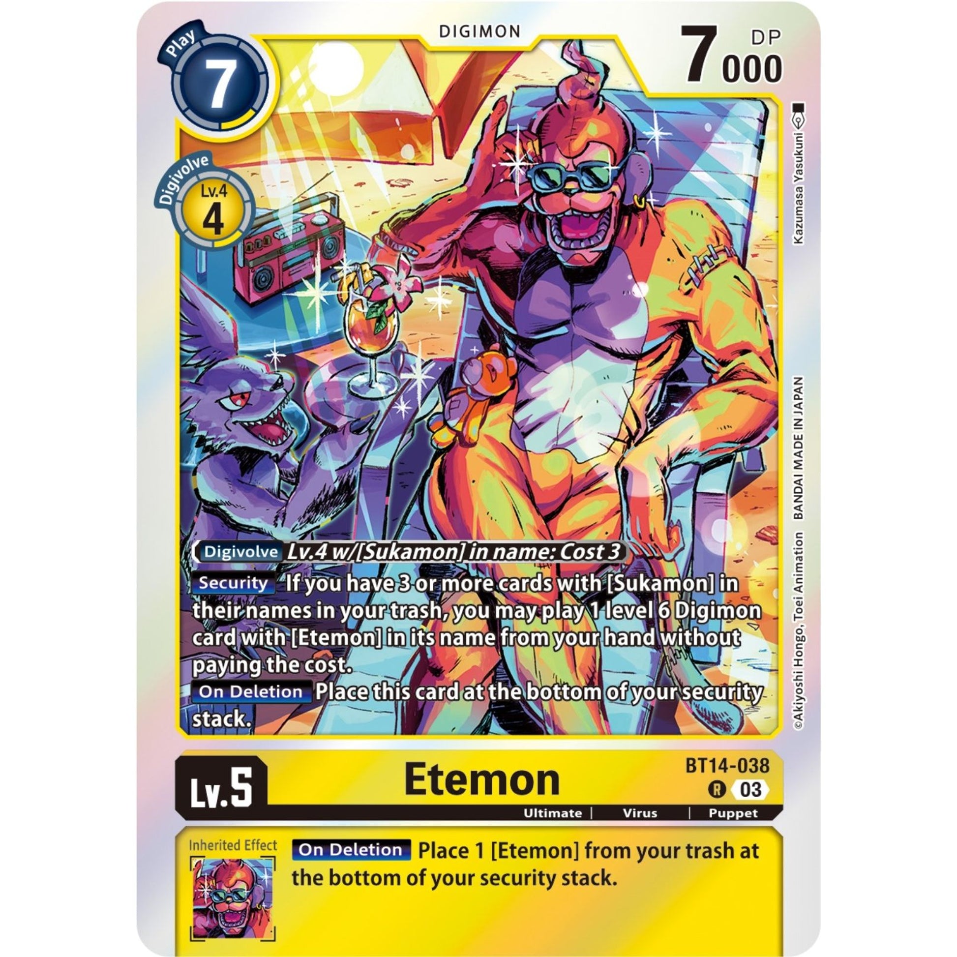 Image for Etemon (BT14-038 R) (BT14) - Digimon Card Game