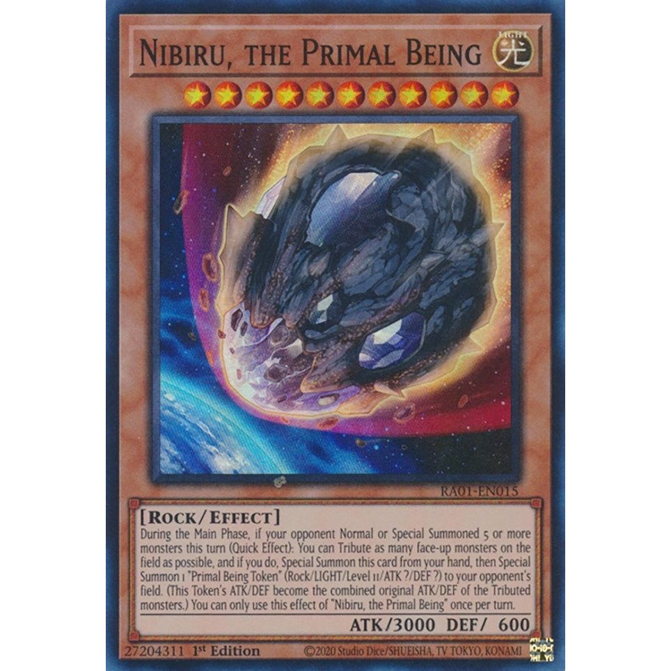 Image for Nibiru, the Primal Being (RA01-EN015) (RA01) - YuGiOh