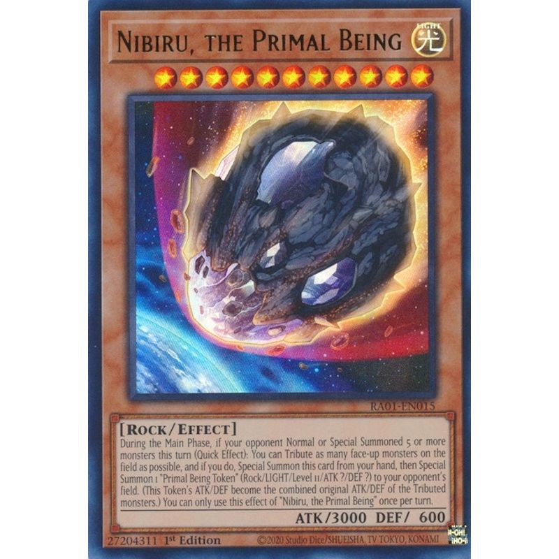 Image for Nibiru, the Primal Being (UR) (RA01-EN015) (RA01) - YuGiOh