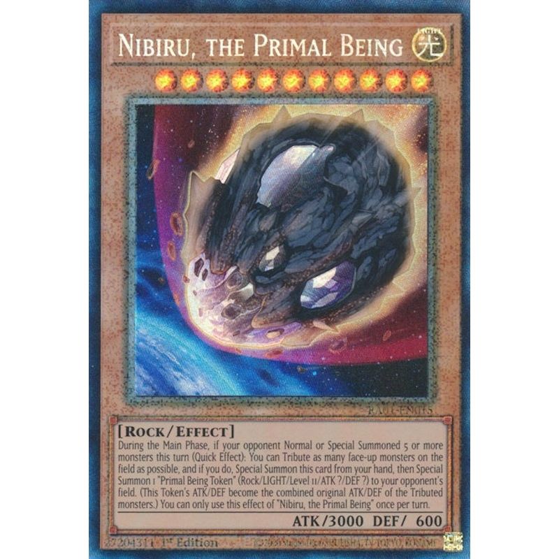 Image for Nibiru, the Primal Being (PCR) (RA01-EN015) (RA01) - YuGiOh