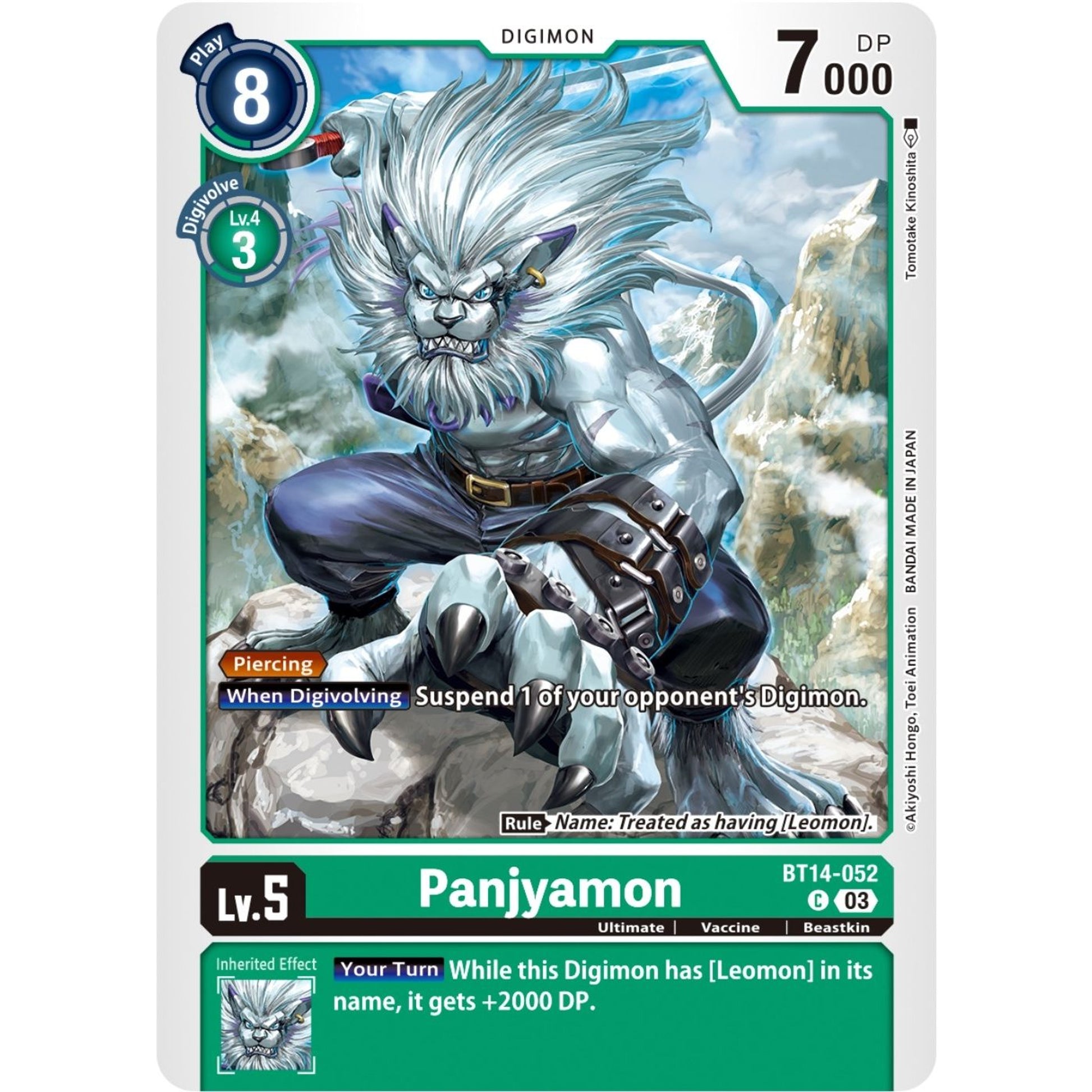 Image for Panjyamon (BT14-052 C) (BT14) - Digimon Card Game