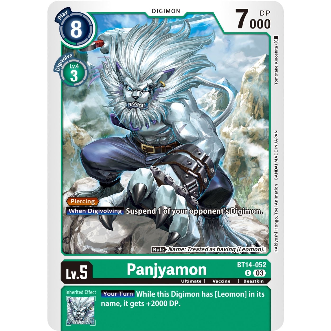Image for Panjyamon (BT14-052 C) (BT14) - Digimon Card Game