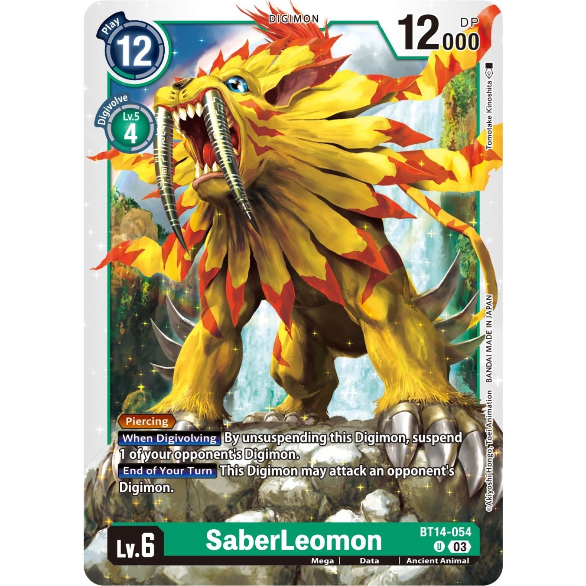 Image for SaberLeomon (BT14-054 U) (BT14) - Digimon Card Game