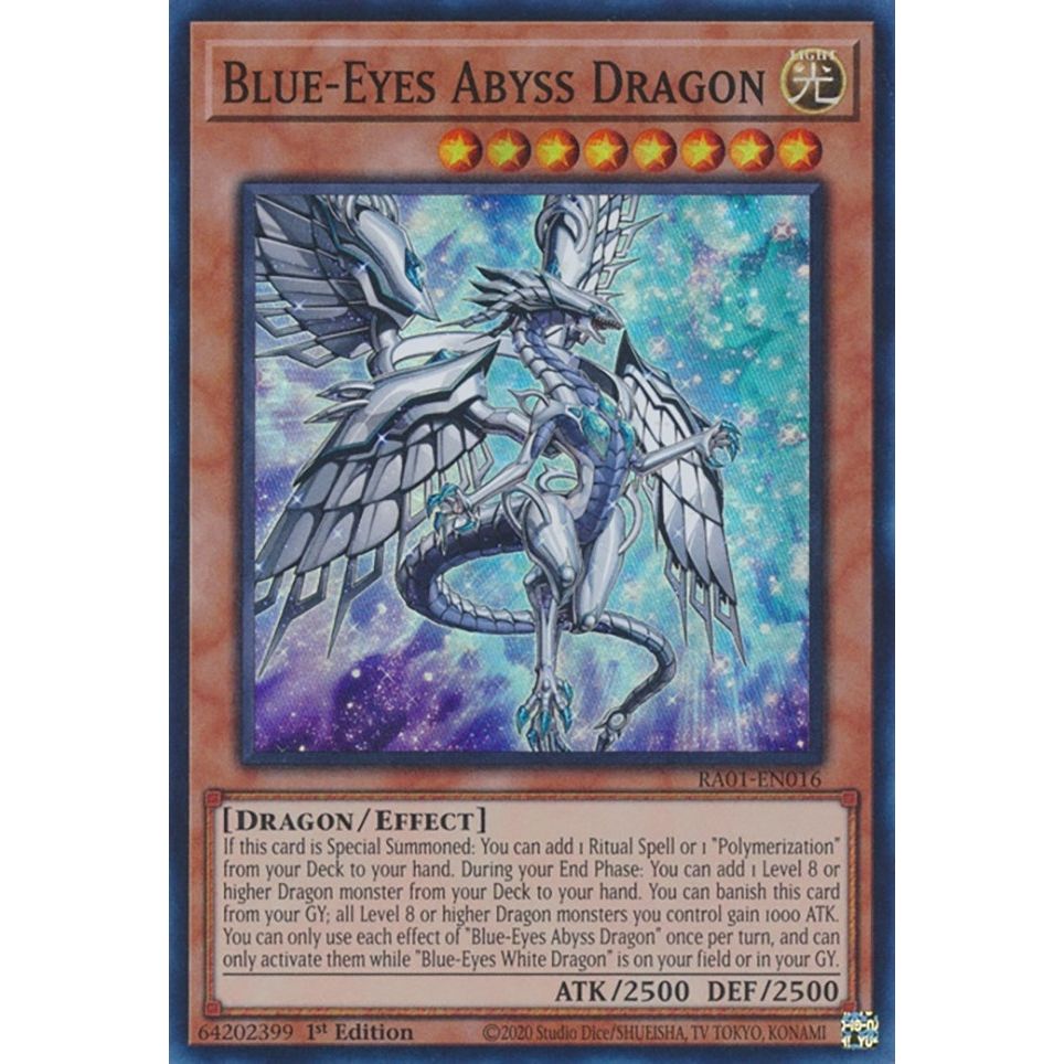 Image for Blue-Eyes Abyss Dragon (RA01-EN016) (RA01) - YuGiOh