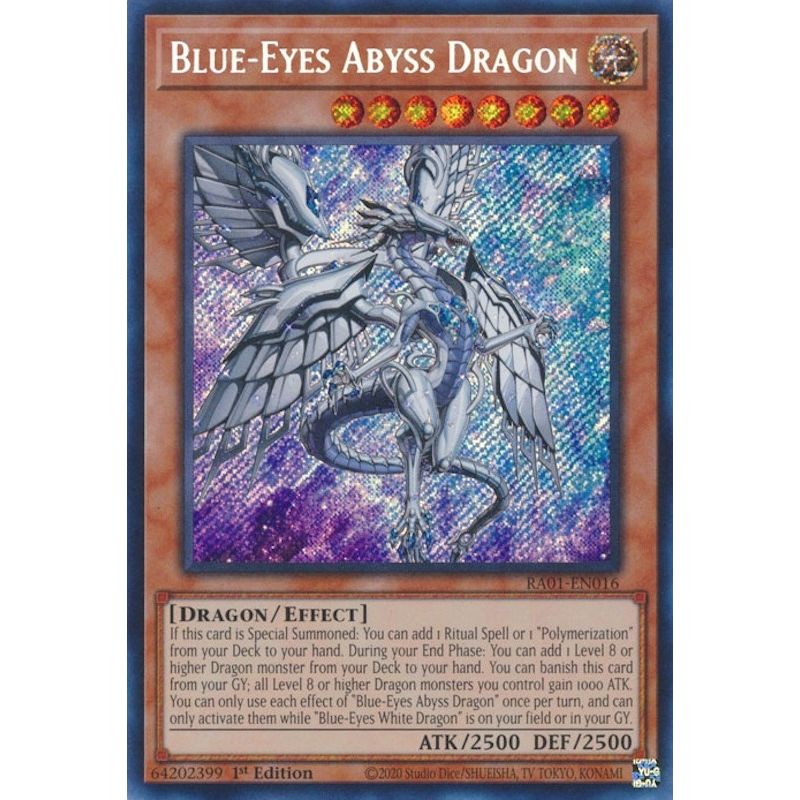 Image for Blue-Eyes Abyss Dragon (Secret Rare) (RA01-EN016) (RA01) - YuGiOh