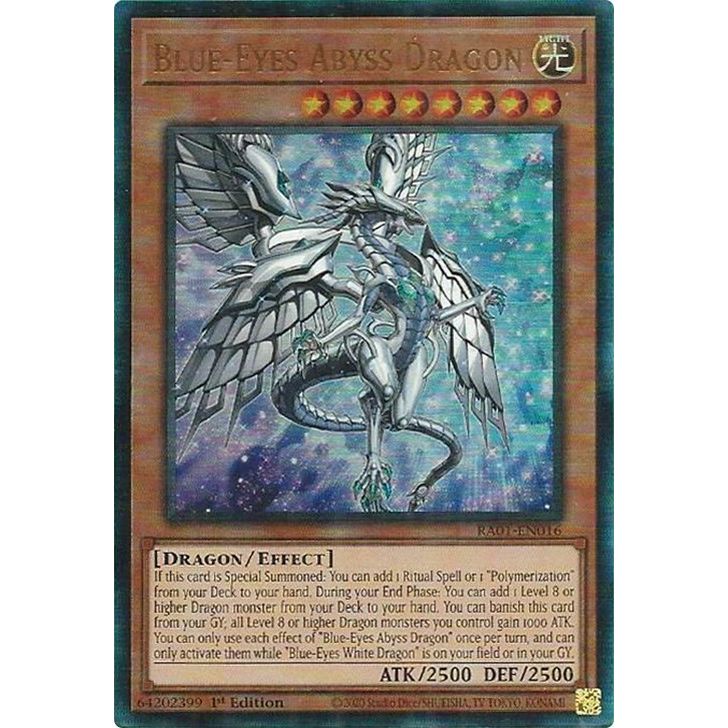 Image for Blue-Eyes Abyss Dragon (PUR) (RA01-EN016) (RA01) - YuGiOh