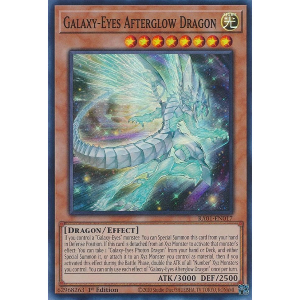 Image for Galaxy-Eyes Afterglow Dragon (RA01-EN017) (RA01) - YuGiOh
