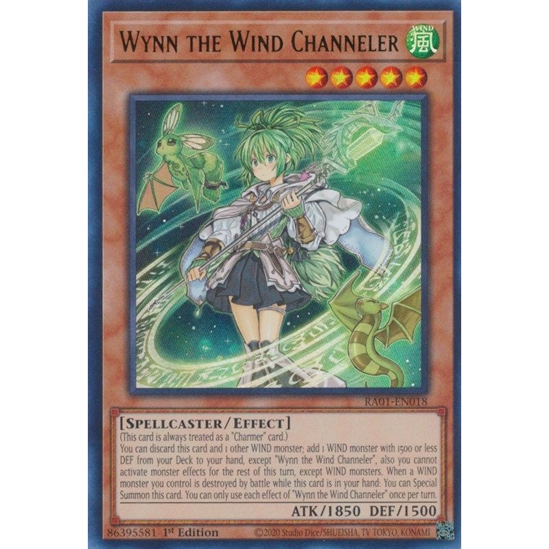 Image for Wynn the Wind Channeler (UR) (RA01-EN018) (RA01) - YuGiOh