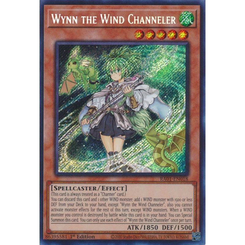 Image for Wynn the Wind Channeler (Secret Rare) (RA01-EN018) (RA01) - YuGiOh