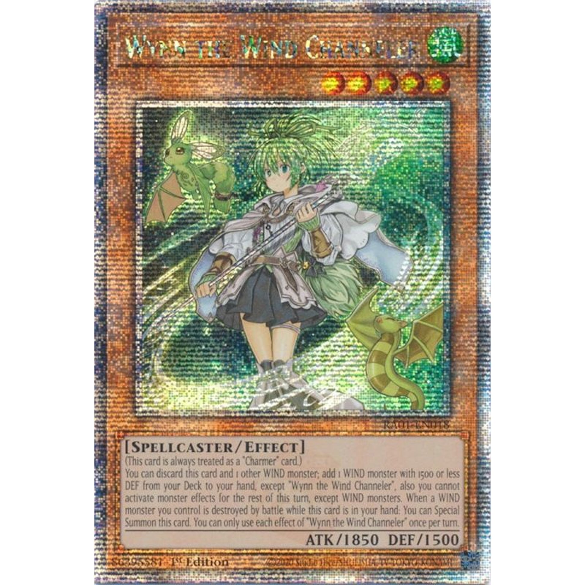 Image for Wynn the Wind Channeler (Quarter Century Secret Rare) (RA01-EN018) (RA01) - YuGiOh