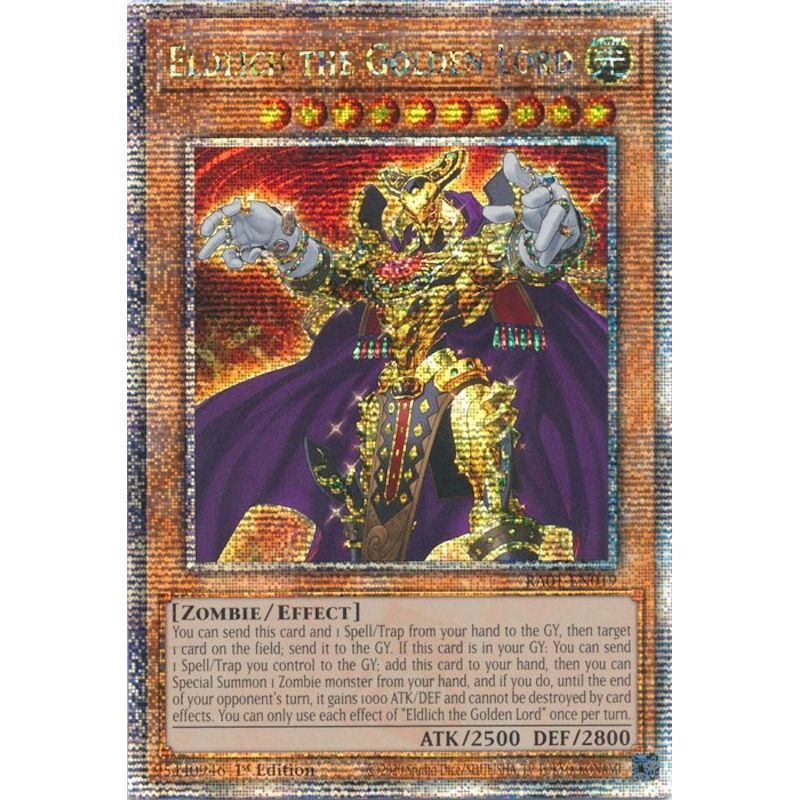 Image for Eldlich the Golden Lord (Quarter Century Secret Rare) (RA01-EN019) (RA01) - YuGiOh