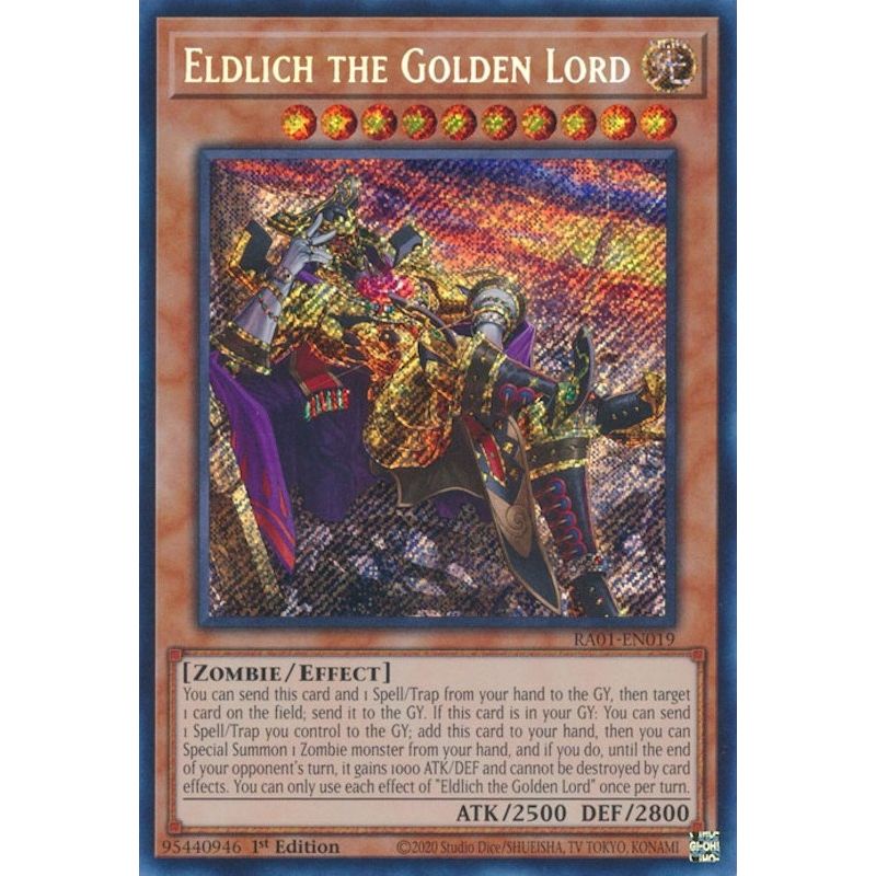 Image for Eldlich the Golden Lord (Alternate Art) (Secret Rare) (RA01-EN019) (RA01) - YuGiOh