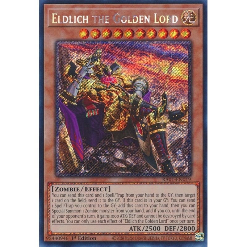 Image for Eldlich the Golden Lord (Alternate Art) (Platinum Secret Rare) (RA01-EN019) (RA01) - YuGiOh