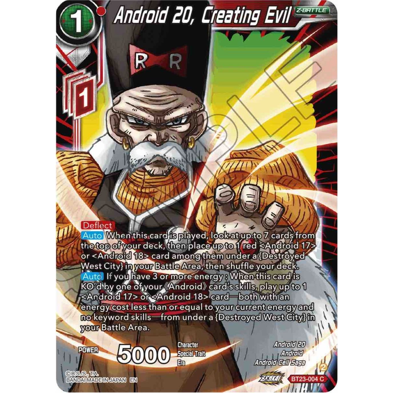 Image for Android 20, Creating Evil (BT23-004) (BT23) - Dragon Ball Super: Masters