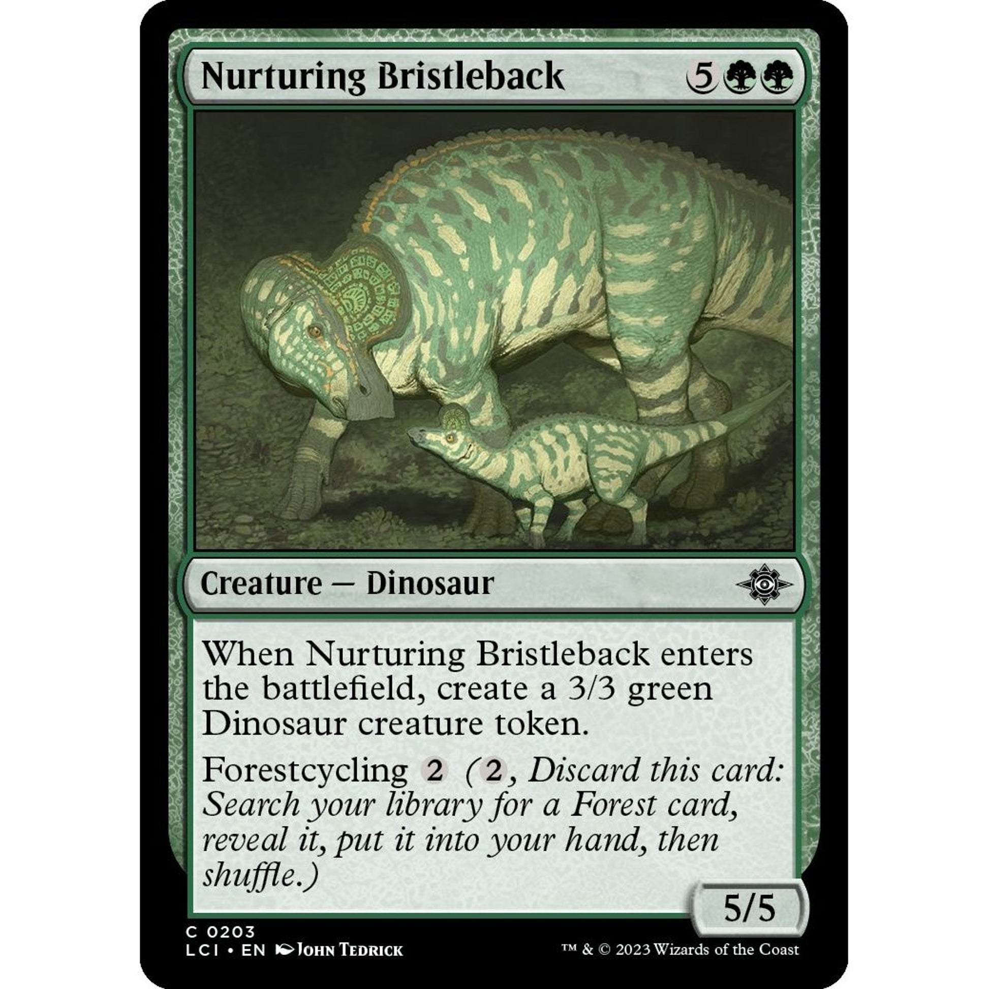 Image for Nurturing Bristleback (203) (LCI) - Magic: The Gathering